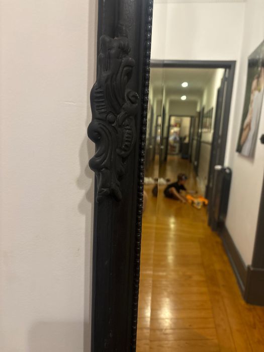 Espelho alto  preto 160cm altura