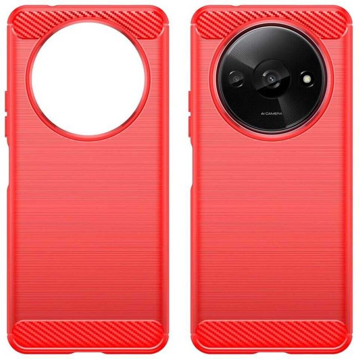 Противоударный чехол бампер для Xiaomi Redmi A3 карбон 3 цвета А3