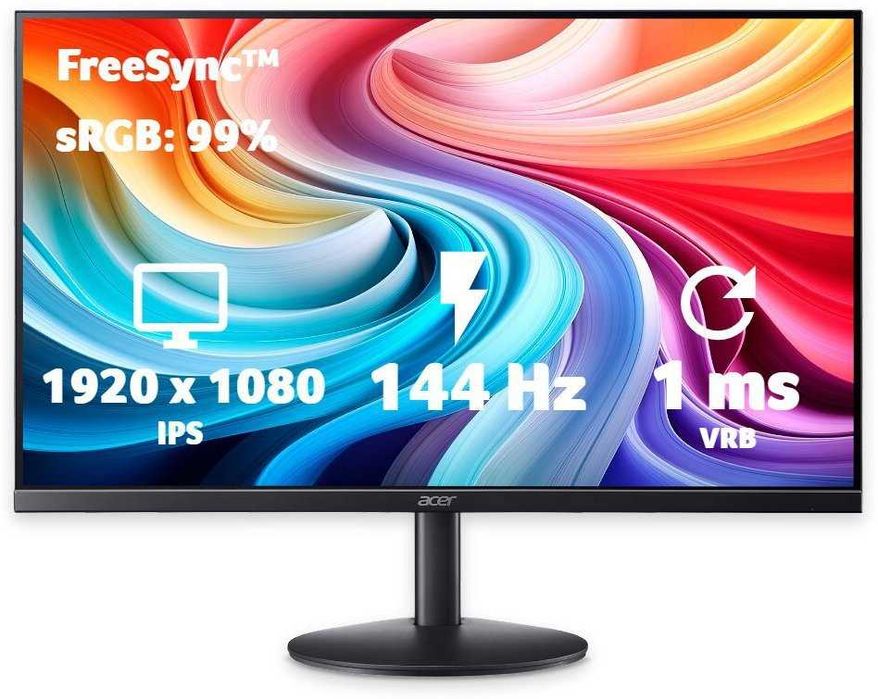 Nowy Monitor ACER SA273 P1BIP 27" 1920x1080px IPS 144Hz -
