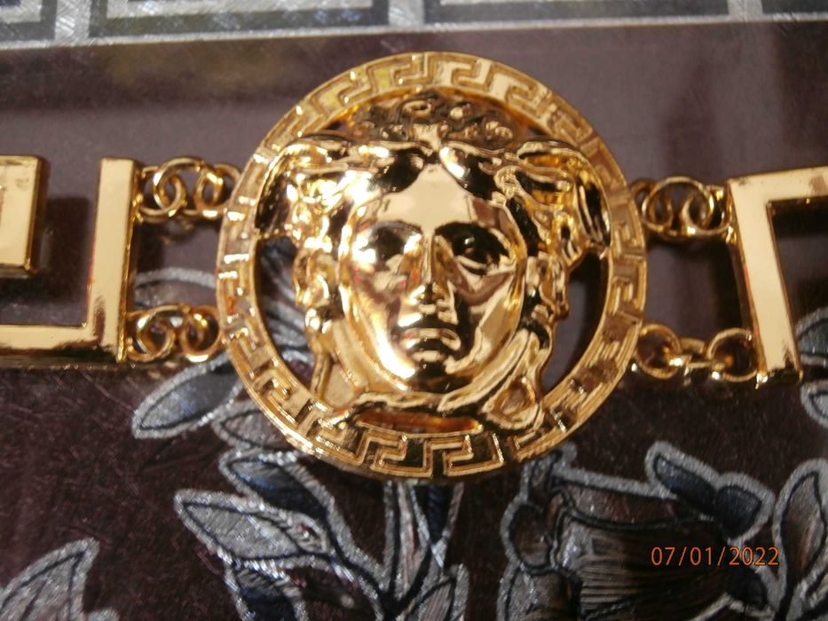 Bransoletka VERSACE Piękne duże LOGO Meduza - czytaj opis
