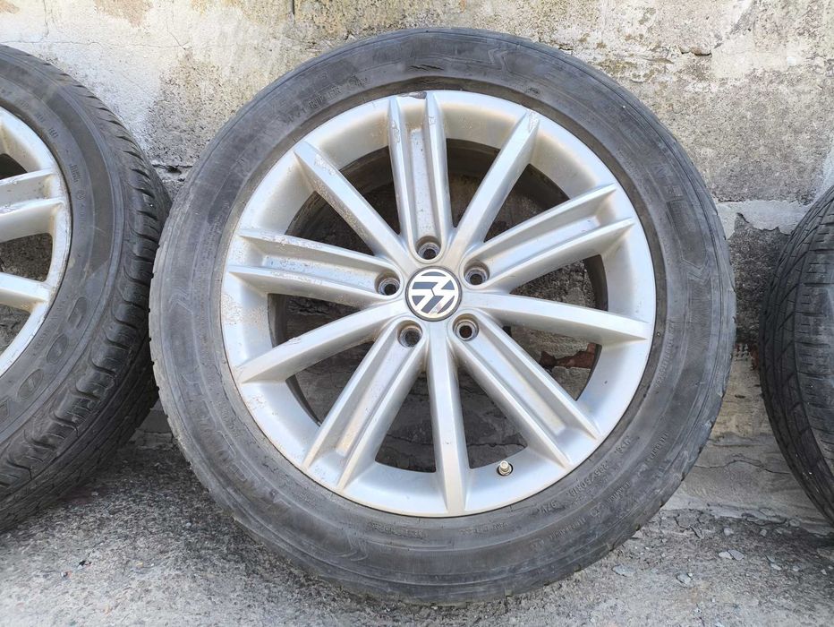 Колесо в сборе диск 5N0601025AF R18 VW Tiguan резина 235/50/R18 GoodYear Eagle Sport