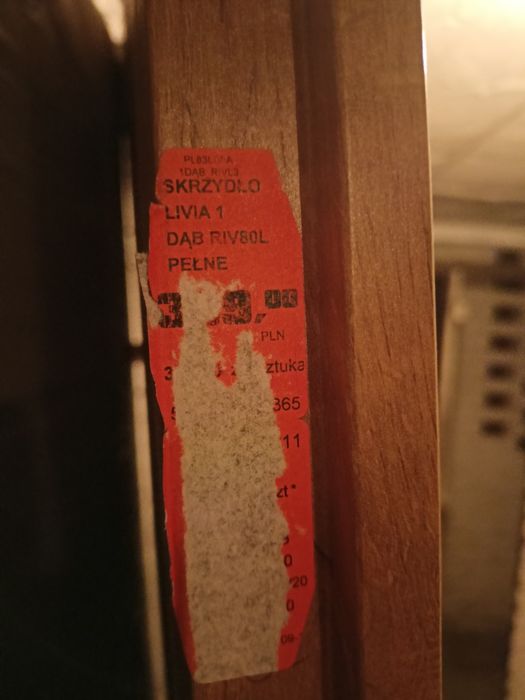 Drzwi 80L Livia 1 Dąb pełne MDF