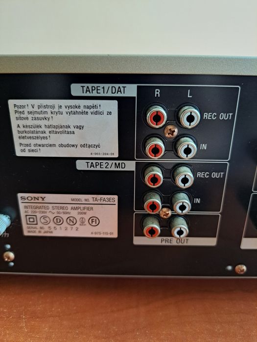 Sony FA 3 ES wzmacniacz