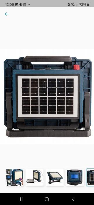 Nowa lampa solarna przenośna turystyczna awaryjna 200W 6x akumulator