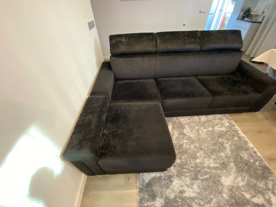 Sofá como novo com chaise long