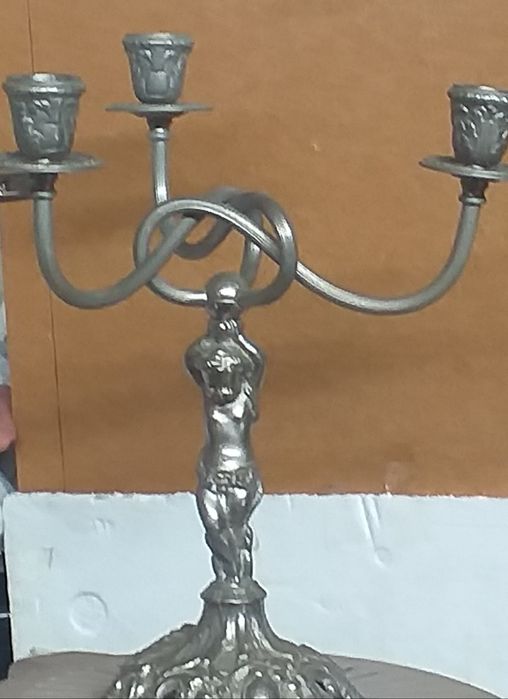 2 Castiçais em estanho