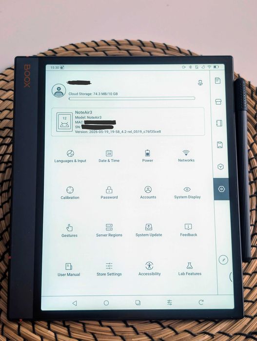Onyx Boox Note Air 3 (10.3" E-Ink, Android) + Etui magnetyczne + Rysik + Pełen BOX