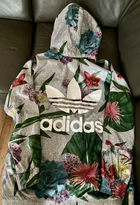 KURTKA, wiatrówka Adidas Originals w kwiaty NOWA  38, 40 , 42