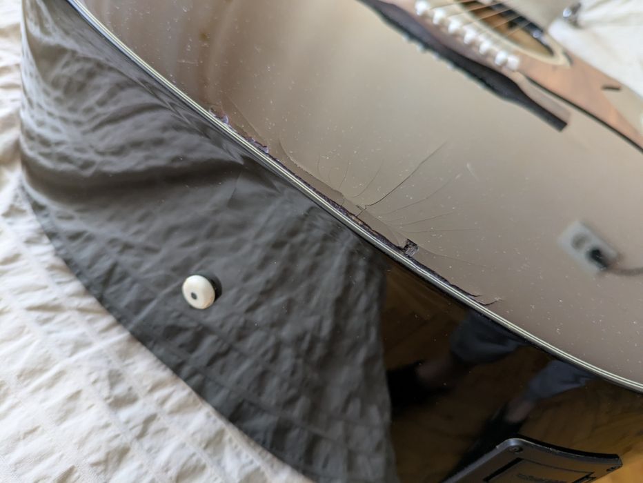 Fender cd60ce black з пошкодженям