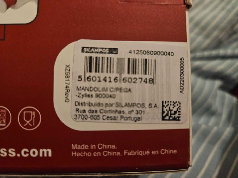 Silampos mandolim com pega, de fábrica, nova