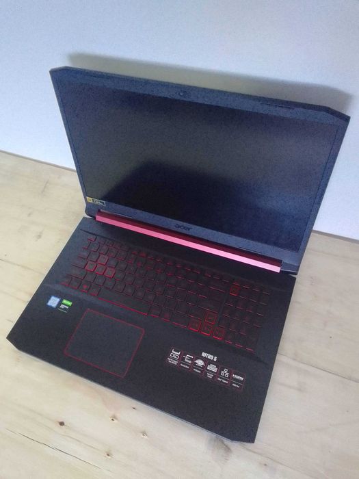 Acer nitro 5 , 2512GB SSD, i7, 1660Ti, Zadbany. Matryca 17'3 144Hz