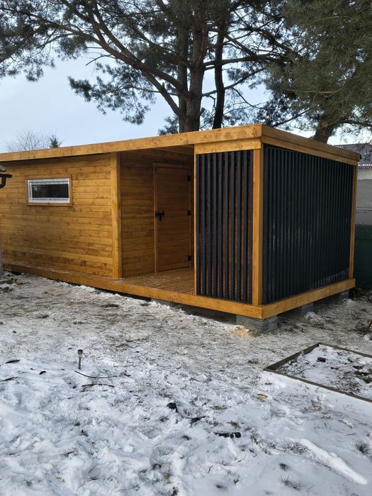 Domek ogrodowy z altaną.Szybkie terminy realizacji.