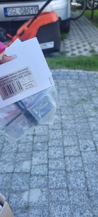 2 sztuki Profile RECESSED STRAIGHT CONNECTOR black 8968 Nowodvorski