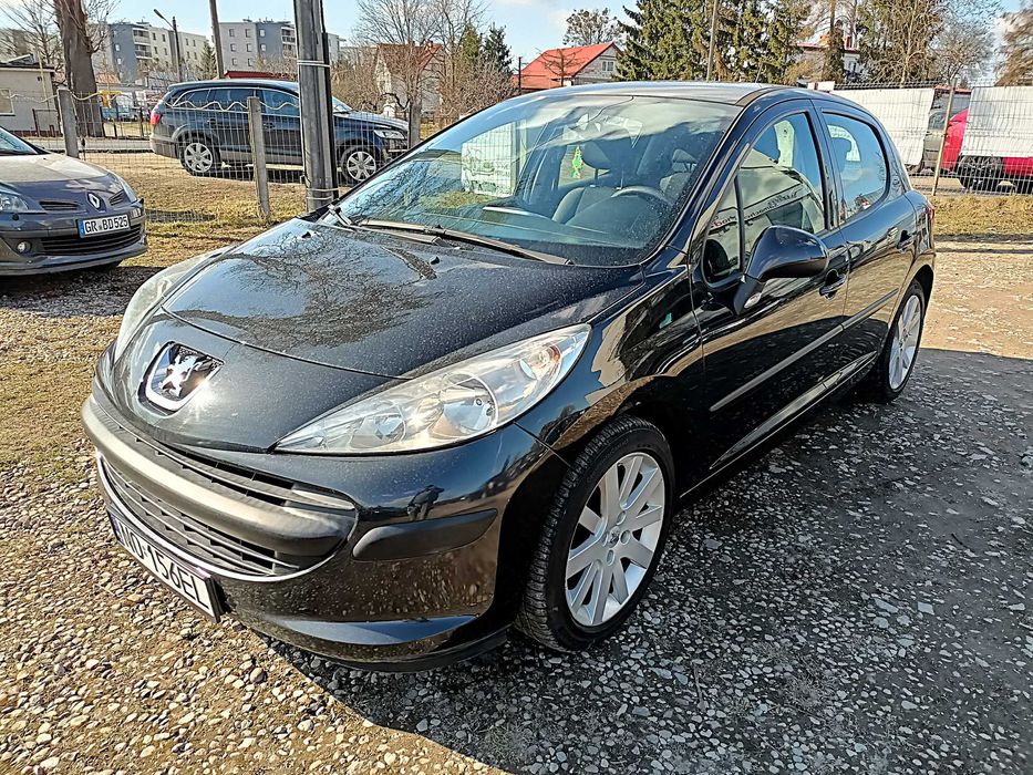 Peugeot 207 1,4 benzyna 95KM! Z Niemiec! Zarejestrowany! 2008r. CZARNY