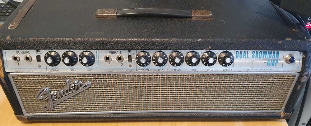 Fender Showman 1968 r. head lampowy
