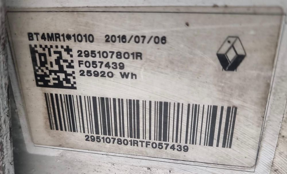 Bateria Renault Zoe (Bfm_) 25.9Kw Ref: 295107801R  | 2012 - 2026