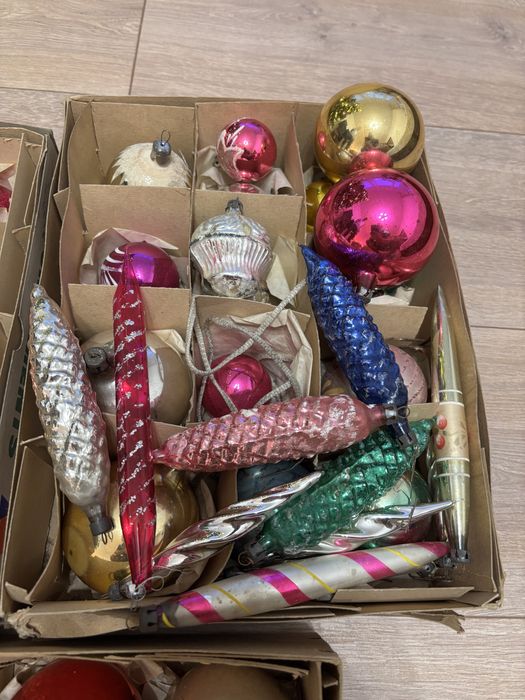 Bańki Bombki choinkowe PRL