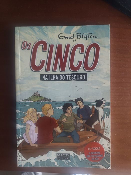 Livro "Os cinco na ilha do tesouro"