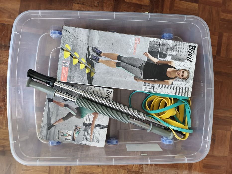 Conjunto de artigos de desporto sortido