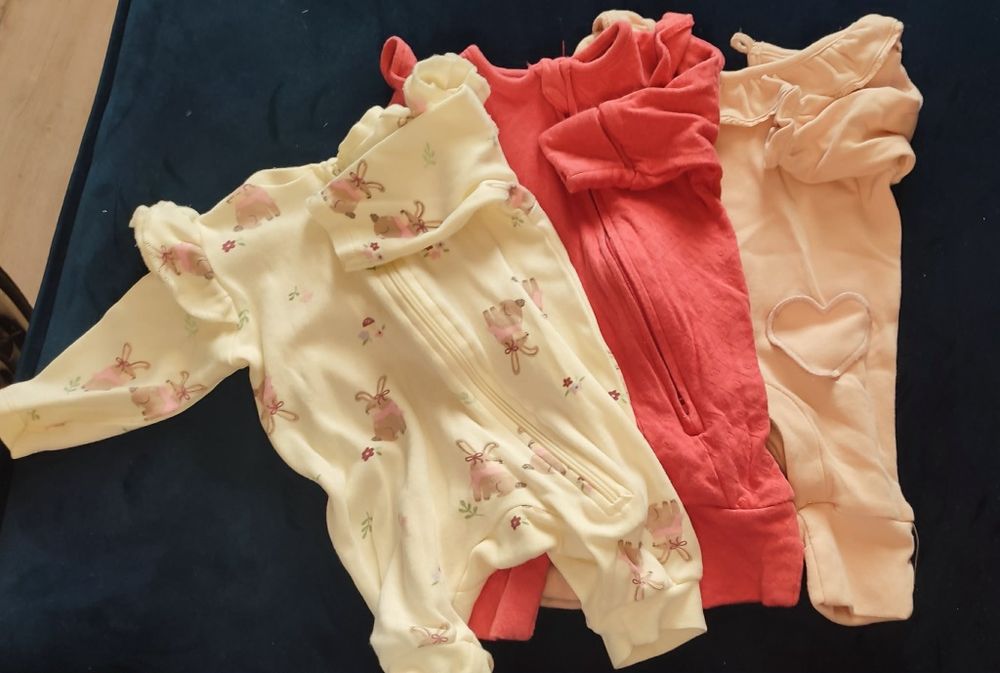 Ubranka dziecięce paczka ubrań rozmiar 50-56