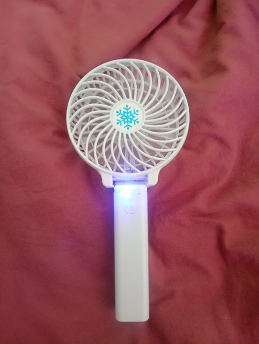 Ручний вентилятор Handy Mini Fan зі складною ручкою, Білий