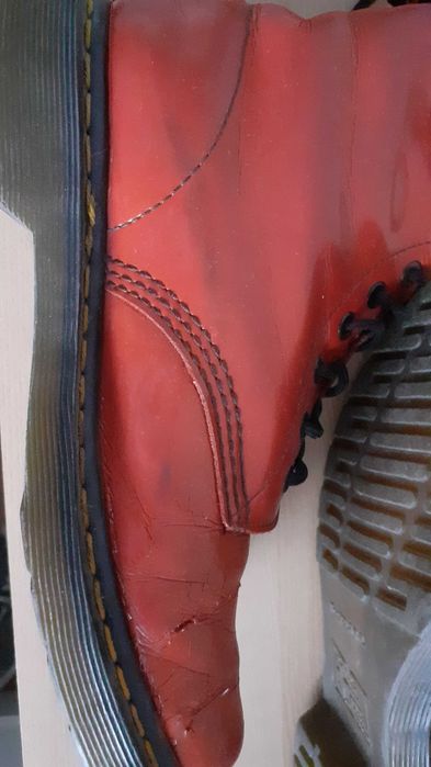 buty trepy glany botki doc dr Martens 1460 czerwone R 39