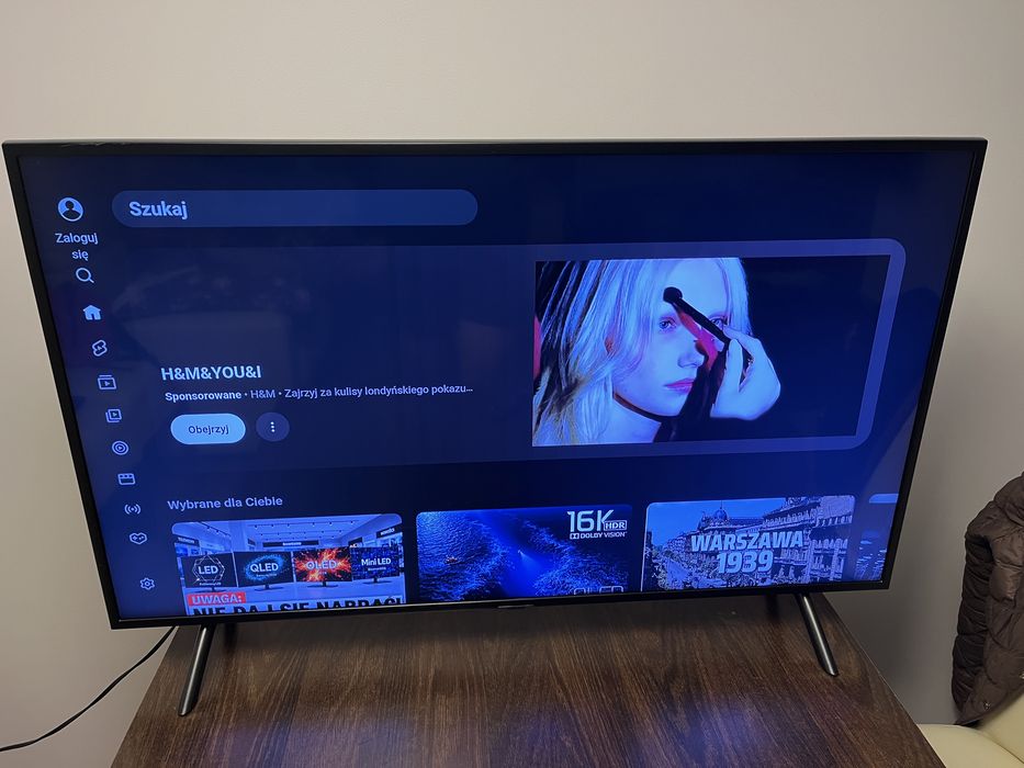 Telewizor Samsung  43” SmartTV, 4K, YouTube, Netflix - gwarancja rozruchowa