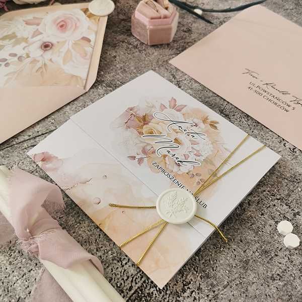 Zaproszenia Ślubne Folderowe FO07