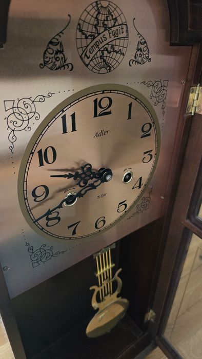 Zegar ścienny mechaniczne, retro