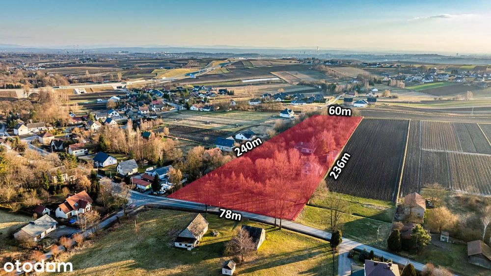 Działka inwestycyjna 1,5 ha | MPZP | Michałowice |184 złm² | Media