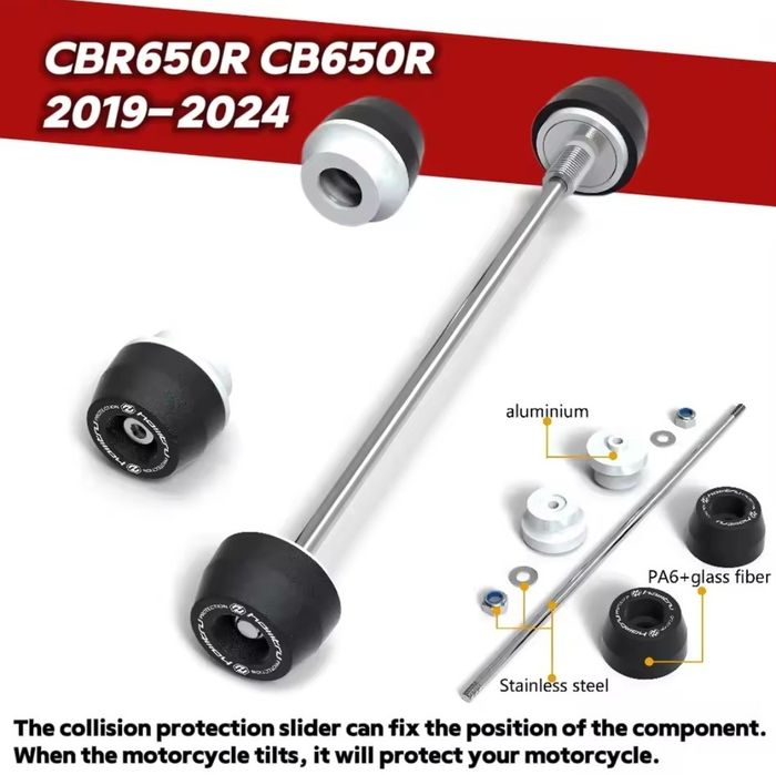 Крашпеды Honda CBR650R, CB650R  2019-2023, 2024-2026, Evotech Performance