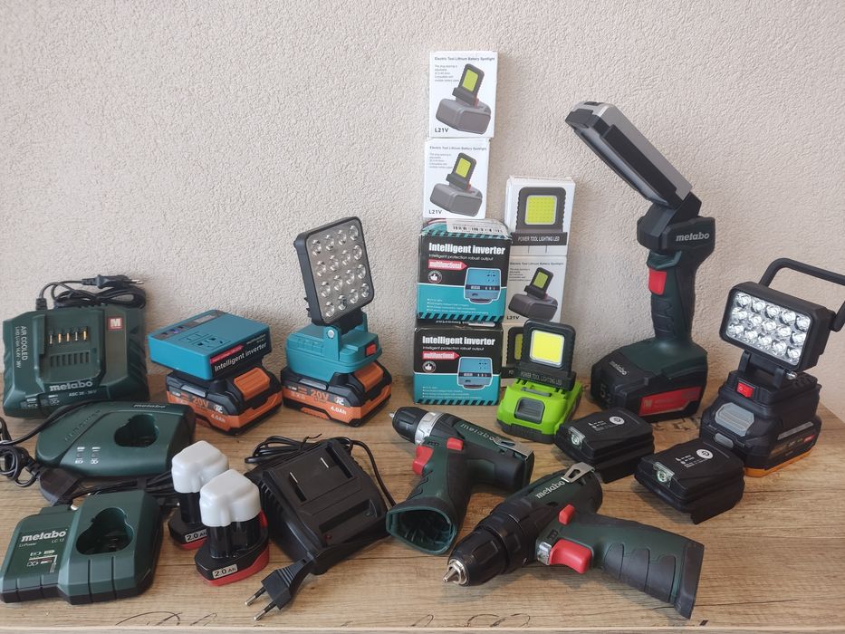 Метабо Бош Макита Пила Фонарик болгарка шуруповёрт аккумулятор
