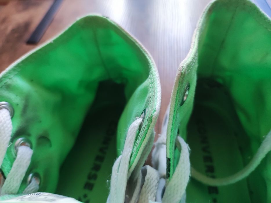 Converse, trampki r.37,5-38,biało-czarne kropki