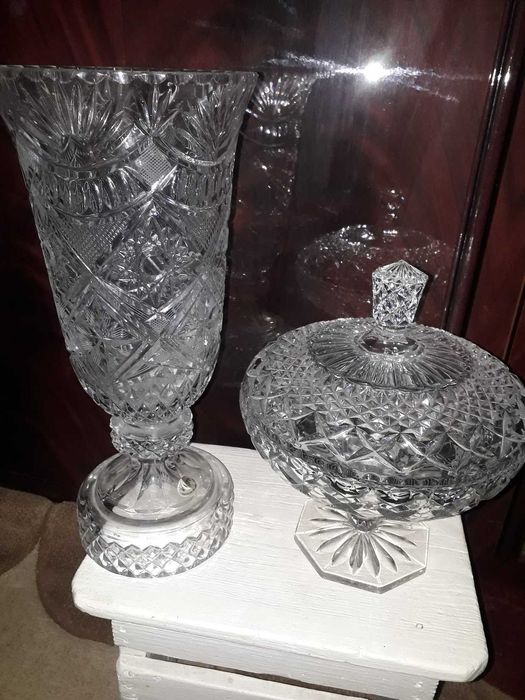 Кришталева ваза -конфетниця