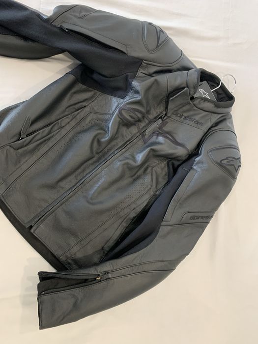 Casaco mota pele Alpinestars Faster V2, tamanho 50