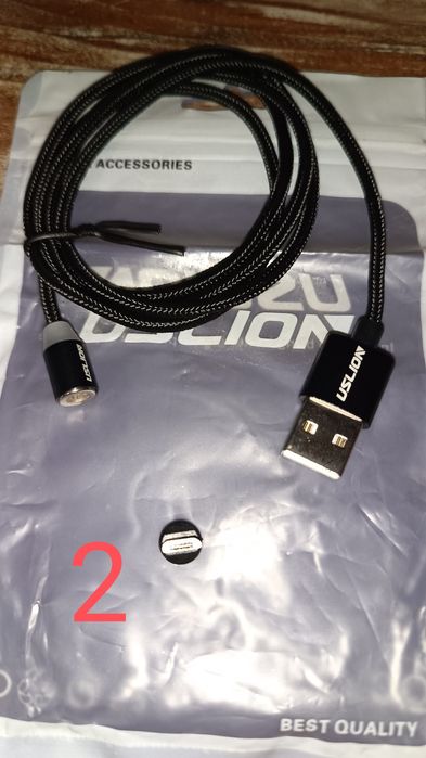 Кабель зарядки USB -> micro USB магнитный