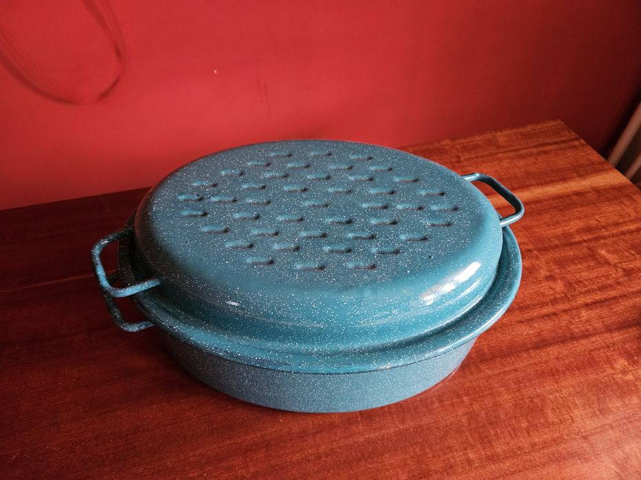 Brytfanna brytfanka emaliowana owalna