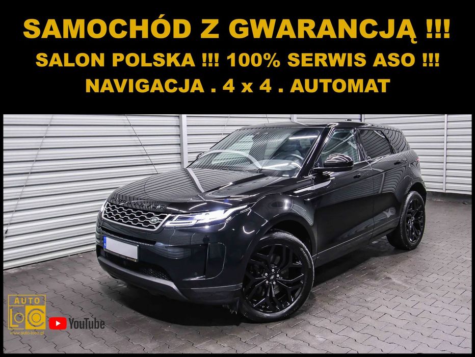 Land Rover Range Rover Evoque HSE + Salon POLSKA + 1 WŁ + 100% Serwis LAND ROVER + AUTOMAT + 4x4 !