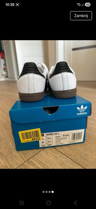 Adidasy damskie Samba roz. 36 -raz założone ,stan idealny