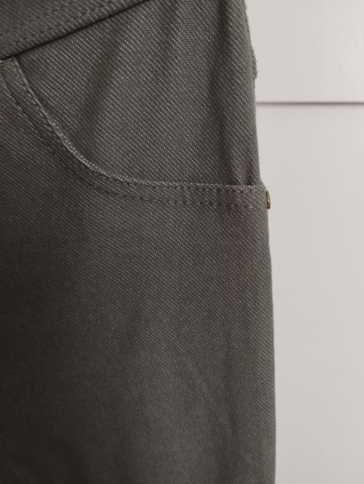 Cienkie legginsy khaki 40 bawełna Select