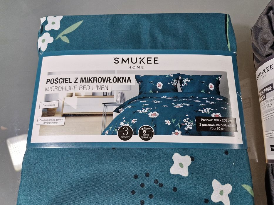 Komplet Pościel i Prześcieradło z Mikrofazy 220x200cm 2x 70x80cm