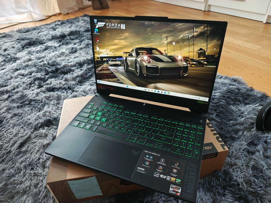 GAMINGOWY Laptop ASUS TUF 15.6"R5 12x4.55Ghz16GB,RTX4050/140W-6GB/GW27