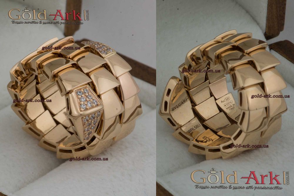 Каблучка змія в червоному 585