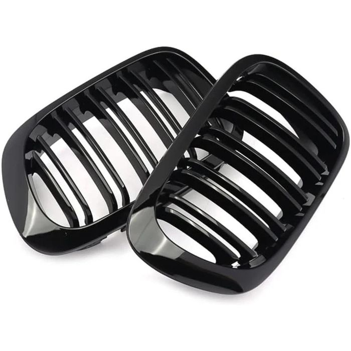 Grelhas M capot BMW Série 3 E46 pré LCI - preto brilhante - novas