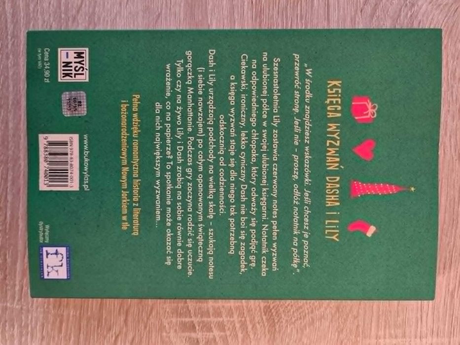 "Księga wyzwań Dasha i Lily" Rachel Cohn, David Levithan