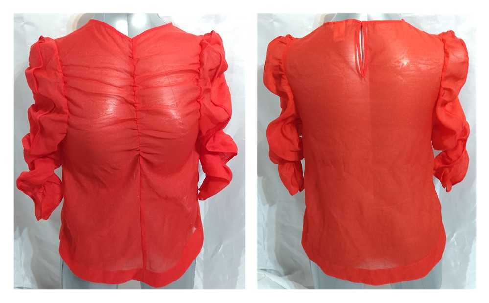 Blusa vermelha transparente da marca H&M do tam 38