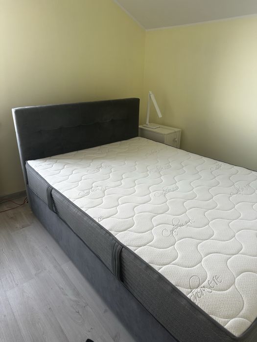 Łóżko 140x200 z pojemnikiem i materacem Dream Zone — stan idealny