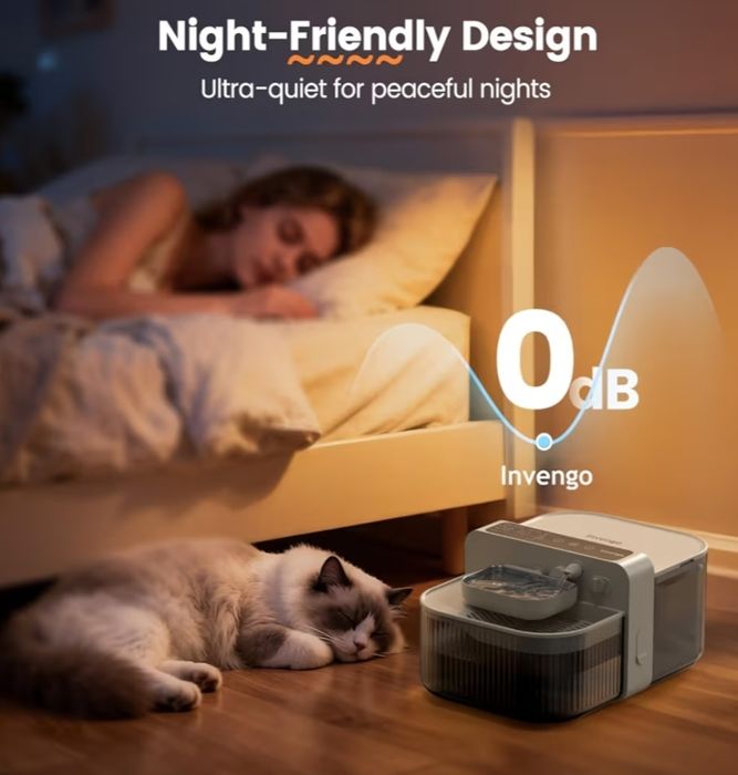 Bezprzewodowa Fontanna dla Kota Invengo MeowFlow E100 – 3,5L | SMART