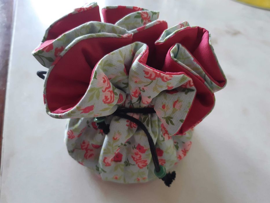 Bolsa artesanato para acessórios viagem ou casa, Nova