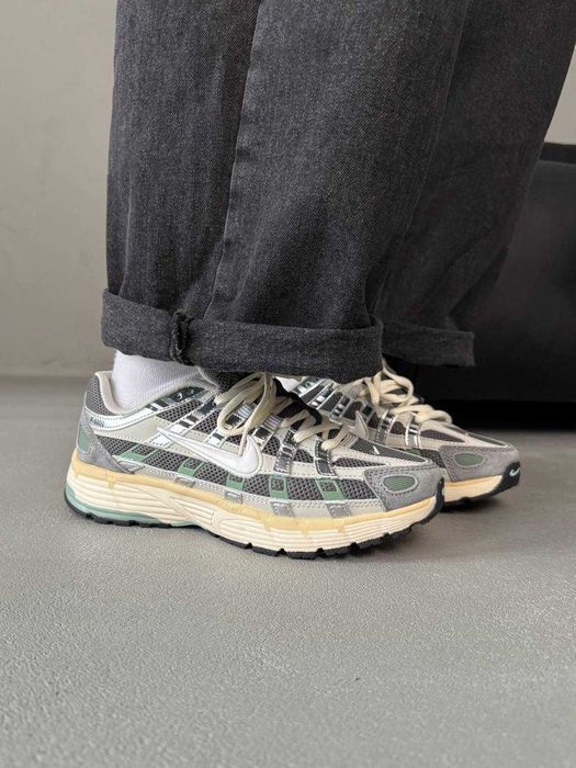 Кросівки Nike P-6000 Grey/Olive premium